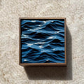 Handmade 3D Ocean Wave Textured Sculpture – Wall & Table Decor