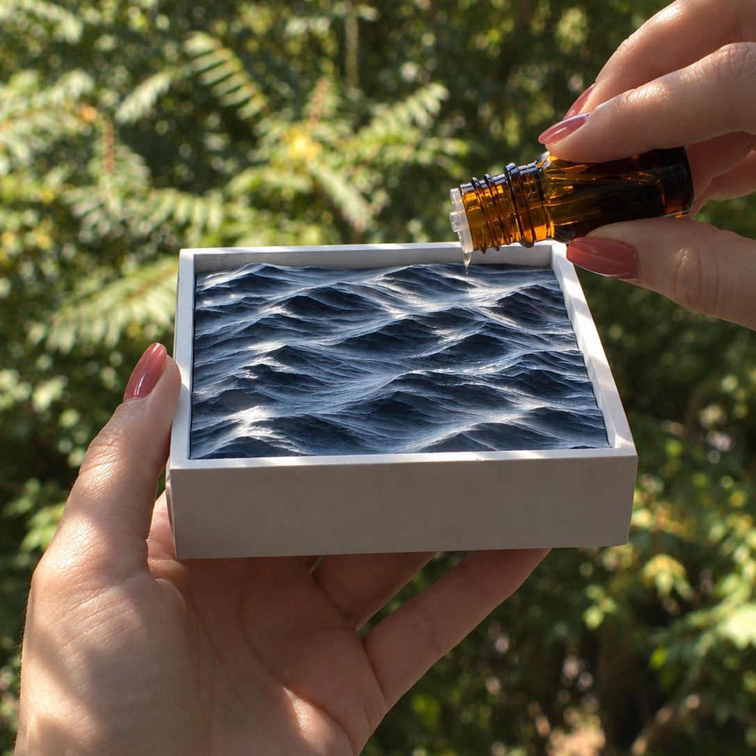 Sculptural Ocean Wave Essential Oil Diffuser