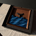 Mermaid Tail on Ocean Wave 3D Sculpture – Wall & Table Decor