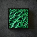 Spring Breeze 3D Green Grass Wave Sculpture – Wall & Table Decor