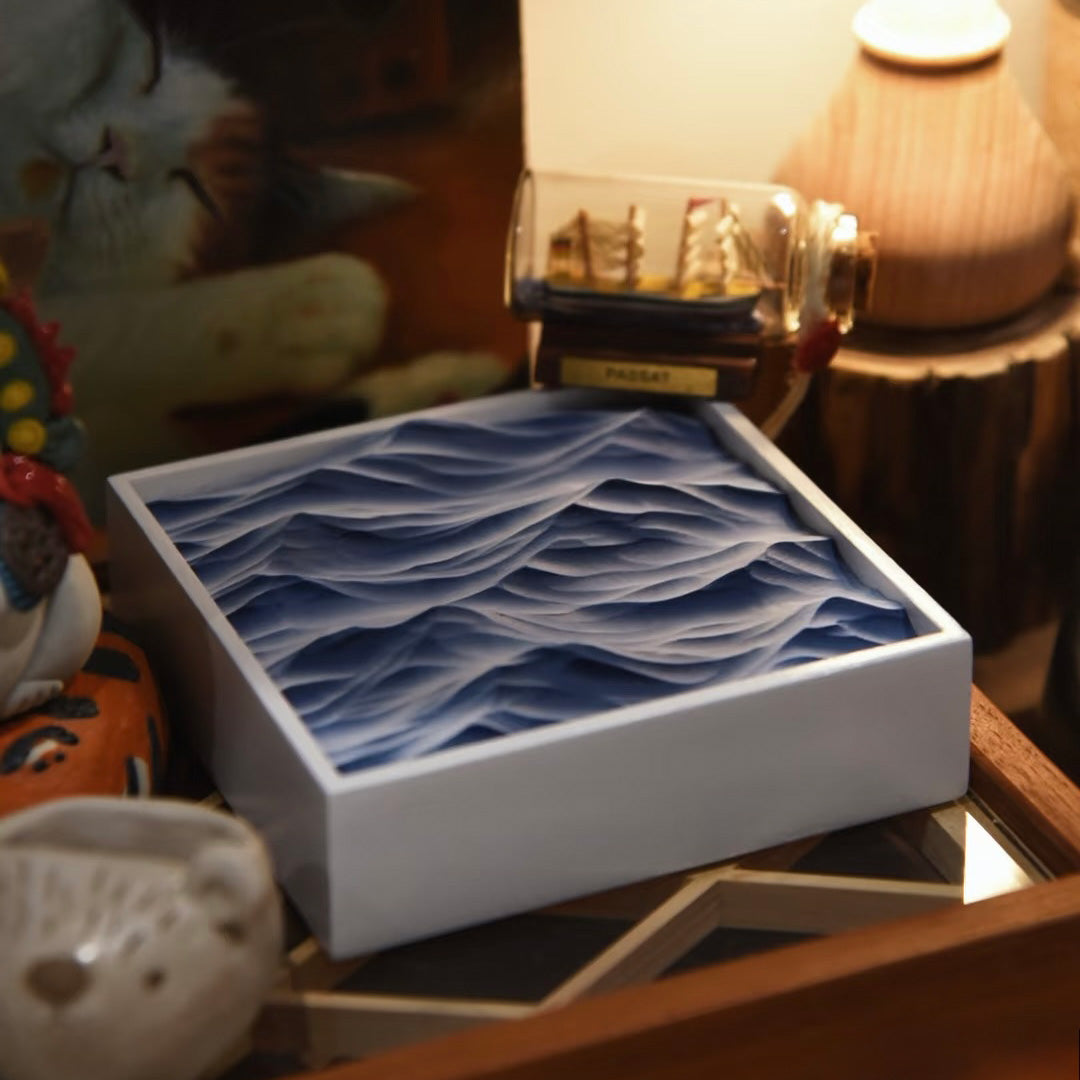 Sculptural Ocean Wave Essential Oil Diffuser