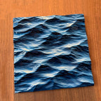 Handmade 3D Ocean Wave Textured Sculpture – Wall & Table Decor